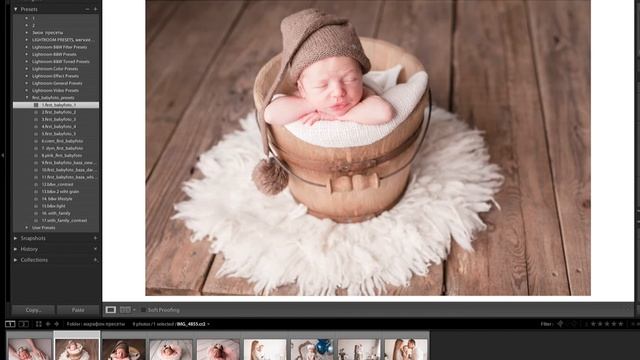Как работать с пресетами в лайтруме newborn  обработка смотреть онлайн