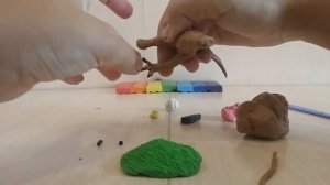 Как слепить тиранозавра из пластилина (часть 2)