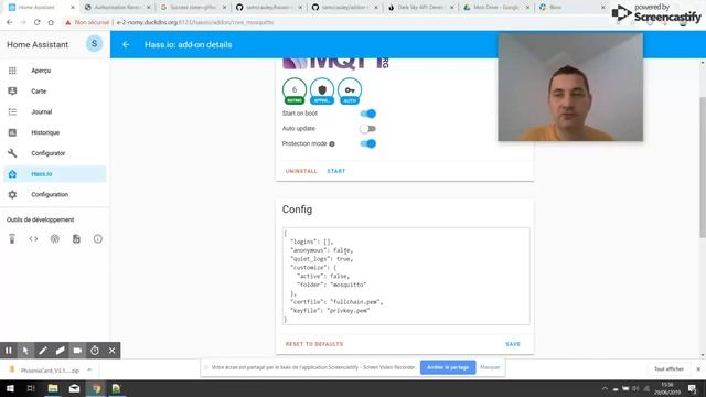 #4 Modules fondamentaux - suite - (Google drive backup/mosquitto Broker) et premières intégrations
