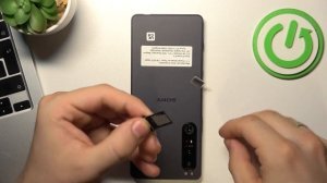 Активация сим карты в Sony Xperia 1 mark IV / Как вставить сим карту в Sony Xperia 1 mark IV