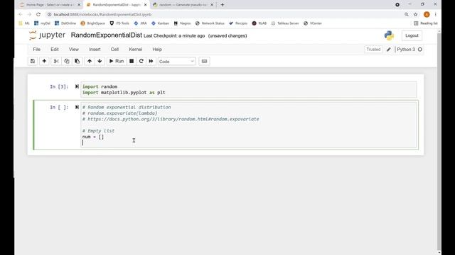 Python Bootcamp 2021 - Random Distributions with Jupyter Notebook