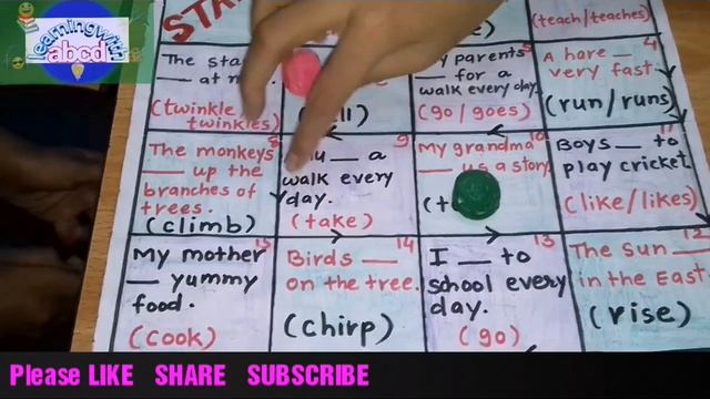 TLM FOR Simple present tense /Board game for Simple present tense/Tlm regular activities and routin смотреть онлайн