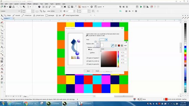 Corel Draw Tips & Tricks Find and Replace Color смотреть онлайн