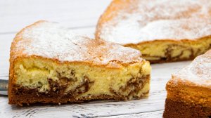 Когда совсем нет времени! Быстрый и Вкусный МРАМОРНЫЙ ПИРОГ к чаю!