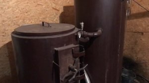 Котёл на щепе и опилках.