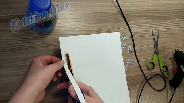 СУВЕНИР из БУТЫЛКИ к Новому Году Своими руками. Поделка в садик//new year's souvenir