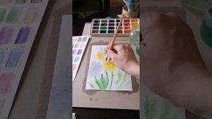 Мастер класс техника аляприма акварелью и не традиционное рисование солью