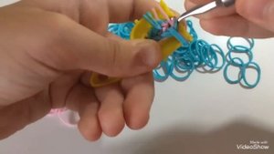 Урок 12. Браслет «Коса Русалки» («Колосок») из резинок на рогатке|Angel Loom