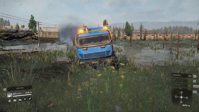 Azov 42-20 Antarctic Wheels Steering PROPER And Always Differential Lock SnowRunner Mod Test