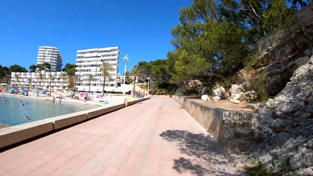 ⁴ᴷ PAGUERA walking tour ?? shops bars and beach, Mallorca (Majorca) Spain 4K смотреть онлайн
