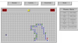 trying out a new minesweeper game