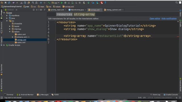 Android spinner in custom dialog