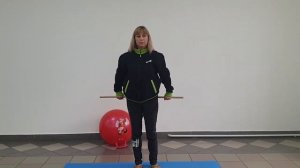 Комплекс дыхательных упражнений с гимнастической палкой