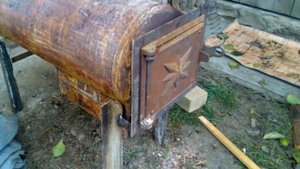 Буржуйка своими руками из газовых баллонов.