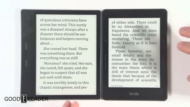 Amazon Kindle Oasis 2017 vs Kindle Voyage - Comparison