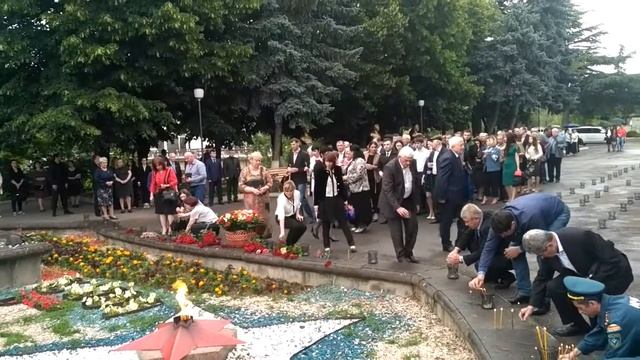Акция "Свеча памяти" !Цхинвал,Республика Южная Осетия 22.06.2017 год. смотреть онлайн