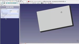 FreeCad Углубление под головку болта