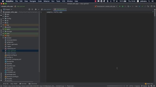 RubyMine: Opening and Setting Up a Ruby on Rails Project смотреть онлайн