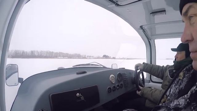 Аэросани-амфибия "Патруль". Охотник и рыболов рекомендует. смотреть онлайн