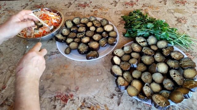 Живой салат - закуска из баклажан. смотреть онлайн