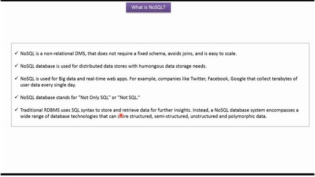 What is the NoSQL Database and When to use? | MongoDB Tutorial for Beginners