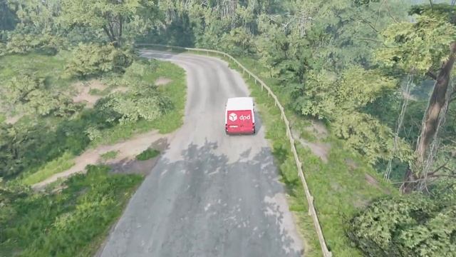 BeamNG.drive | Ford transit mod. | DPD Van. смотреть онлайн