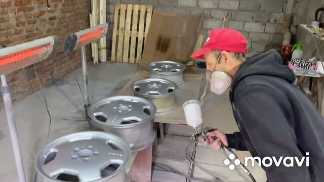 Покраска дисков AMG monoblock R 17 5/112 .ET35 смотреть онлайн