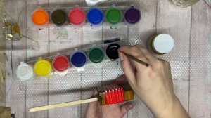 Стеклянные елочные игрушки || Купила прозрачные игрушки и сама расписала