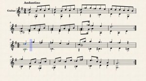 Minuet – Johann Philipp Kirnberger, 1721-1783 (guitar sheet music)