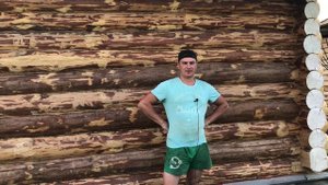 Шлифовка сруба и его обработка пропиткой.