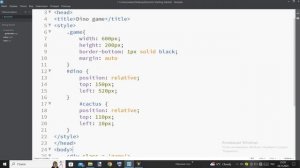JS игра Динозаврик  Dino game HTML  CSS