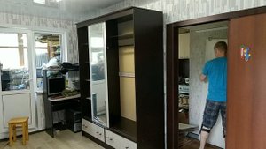заключительный этап сборки шкафа купе МОДЕРН от фабрики BTS