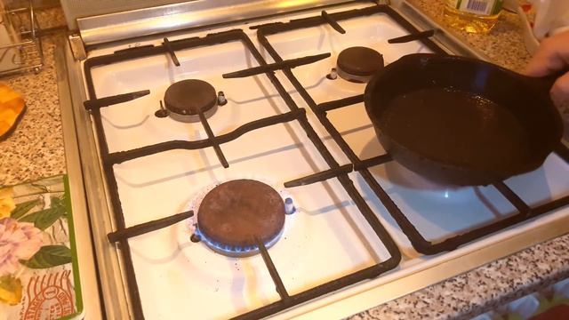 Чугунная сковорода пригорает? Можно исправить ситуацию!? Iron pan