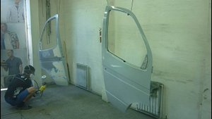 Газель.Грунтование.Нанесение шовного герметика и антигравия.ПРОДОЛЖЕНИЕ.