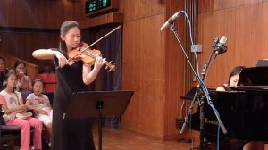 Giustina Chu played Mozart Violin Sonata No.21 K. 304 in E minor 1st movement