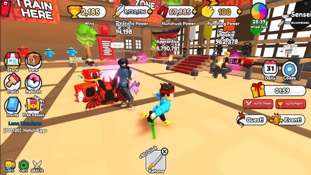 KAS OYUNU GİBİ AMA NİNJA OLDUK ⚔️ Niko ile Roblox Ninja Fighting Simulator смотреть онлайн