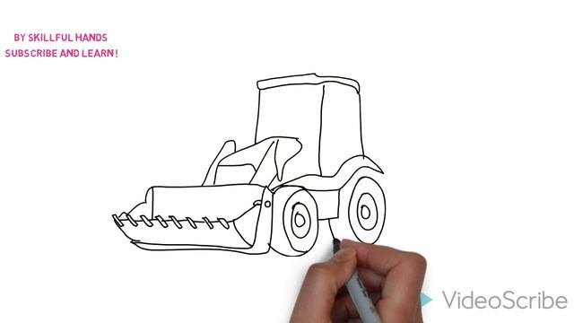 How to Draw a Tractor / Как нарисовать Трактор