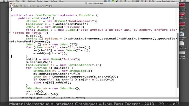 IHM GUI Java Swing n°5 - Graphics, Font, Draw, Shape, Image, etc. - Univ. Paris Diderot смотреть онлайн