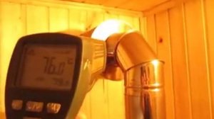 Банная печка Россиянка. Верхний розжиг и начало парогенерации.