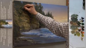 Мастер-класс "Вечерний прибой" х./а, Юшкевич Виктор / Master class 'Evening coast' Viktor Yushkevic