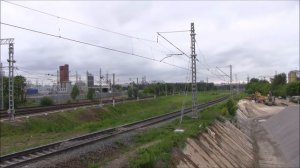 Движение поездов по станции Бирюлёво, Москва. Таймлапс.