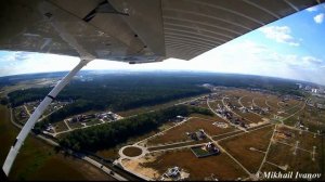 Полёт на самолёте "Cessna 172". Аэродром Мячково. Flight on the "Cessna 172". Myachkovo.