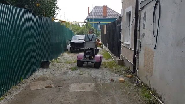 Мото-тележка с отсевом. Минидумпер, мини-трактор.Carriage dumper, mini tractor,Homemade tractor dum смотреть онлайн
