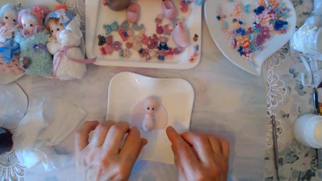 546.Лепка кукол. Лепка куклы из фарфора.  Пупсик из фарфора. Фарфоровая кукла.Лепка для начинающих