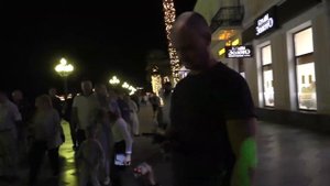 Крым. Вечерняя набережная в Ялте в октябре.