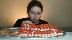 110 ШТ КРАБОВЫЕ ПАЛОЧКИ ЗА ОДИН РАЗ ??? | 110 CRAB STICKS ASMR MUKBANG | eating show | 먹방