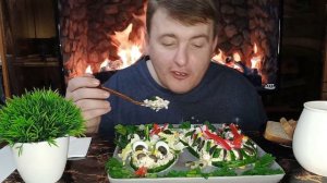 МУКБАНГ НОВЫЙ Салат ДРАКОН на Новый Год 2024