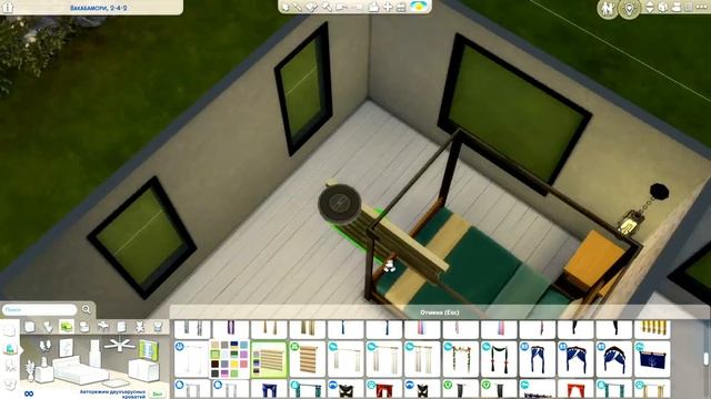 СТРОЮ ДОМ В СТИЛЕ СКАНДИ ЛОФТ В СИМС 4 - The sims 4 (No CC) смотреть онлайн