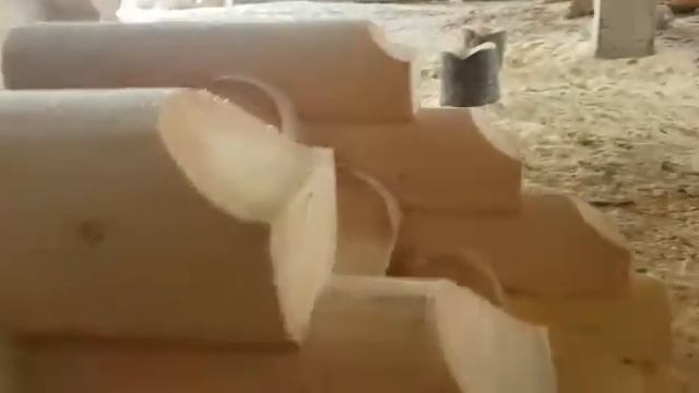 Пример рубленного крыльца из бревна, рубка в чашу - СмолДом смотреть онлайн