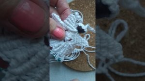 Макраме "Ангел". Брелок. Мастер класс. ч.4 Плетение крыльев.